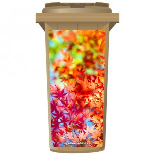 Autumn Leaves Wheelie Bin Sticker Panel